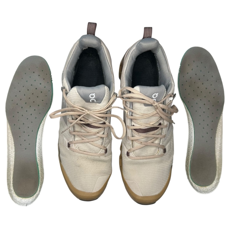 On Running Cloudwander Waterproof Trail Shoes Men’s 13 Tan Brown Hiking Sneaker - Picture 12 of 15